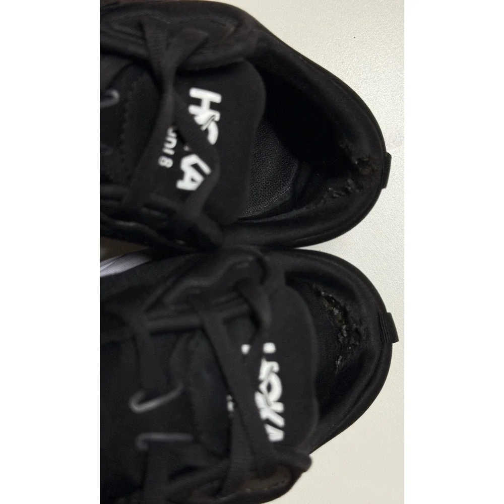 Hoka One One Women's Black with White Trim Running Sneakers - Picture 5 of 8